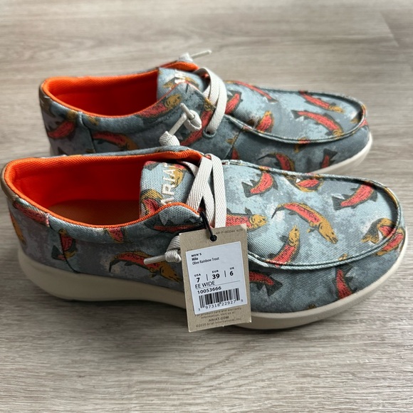 Ariat Hilo Olive Rainbow Trout Loafers - Picture 2 of 3